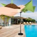 Sundale Outdoor Patio Garden 8.5x8.5 Ft Outdoor Butterfly Market Umbrella with Hand Push, 220g Polyester   